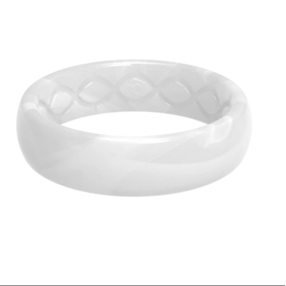 Groove Ring SOLID PEARL THIN RING, Sz 7